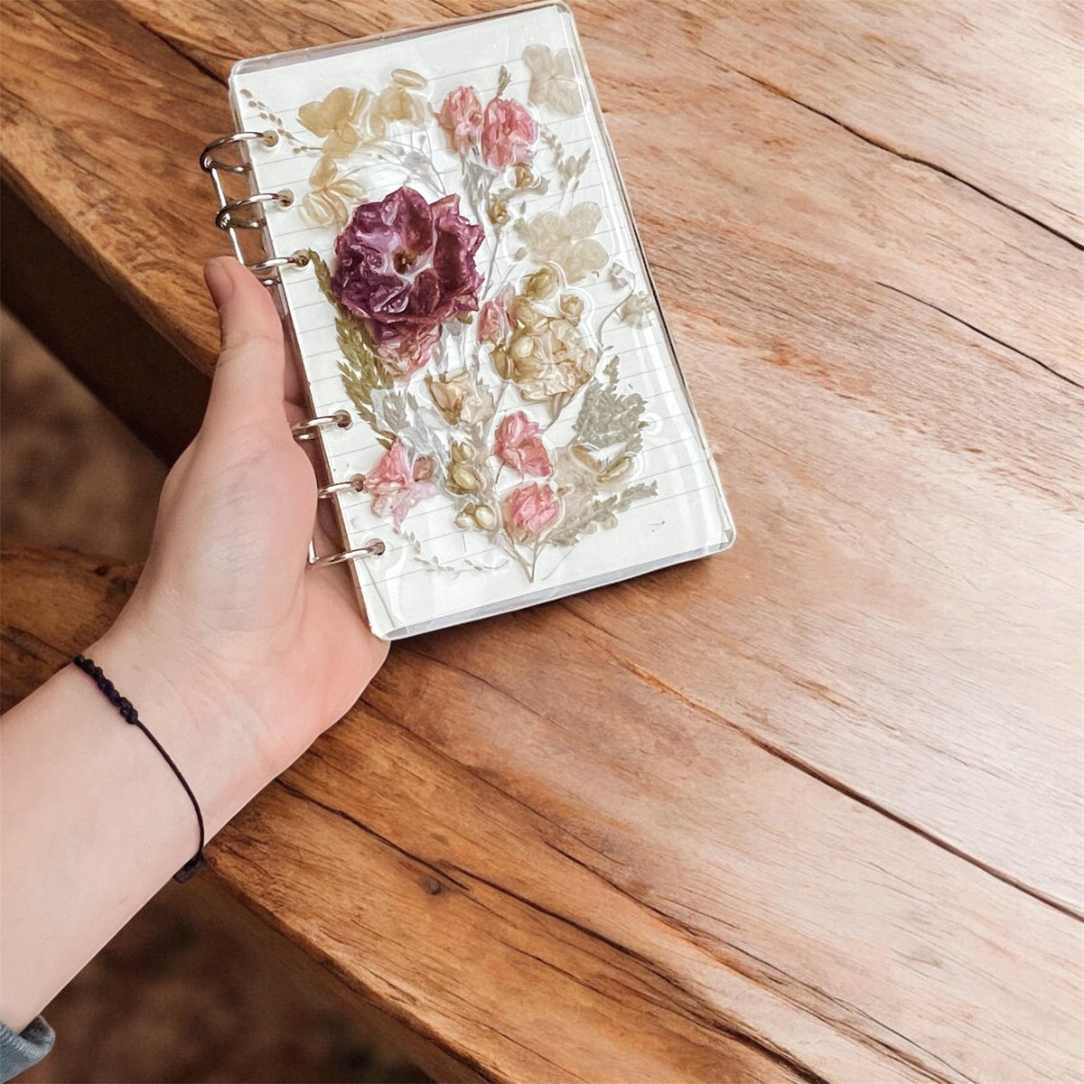 Resin journal cover close up