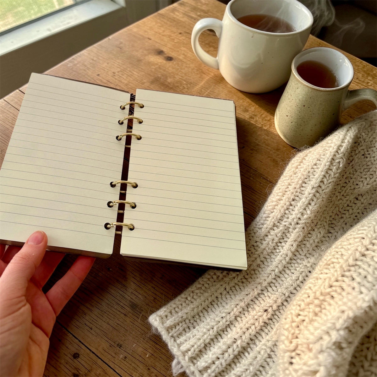 Pressed flower notebook cover