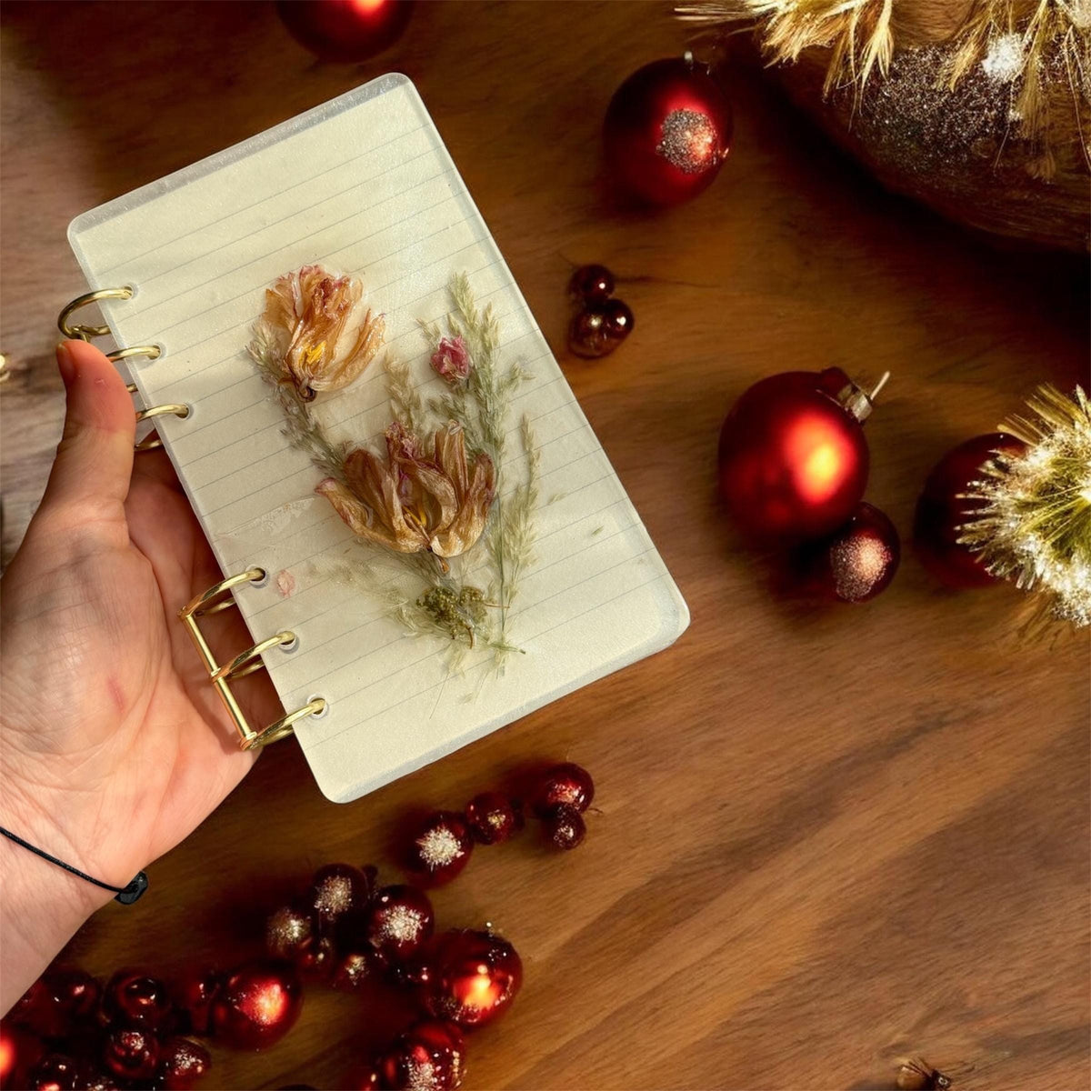 Handmade floral notebook