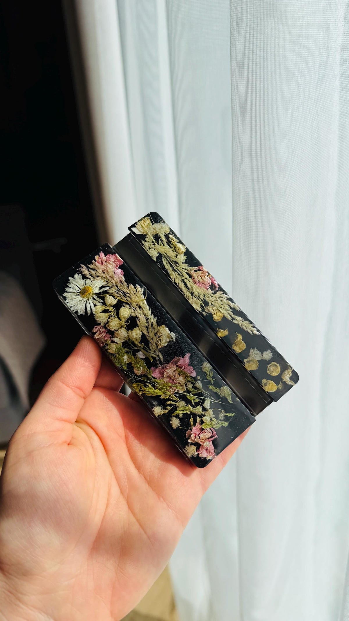 Handmade resin card holder