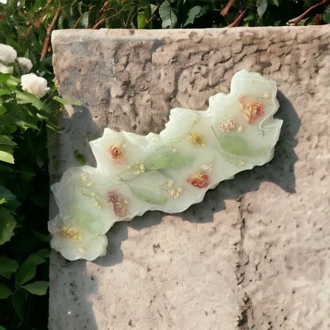 Handmade resin large tray video