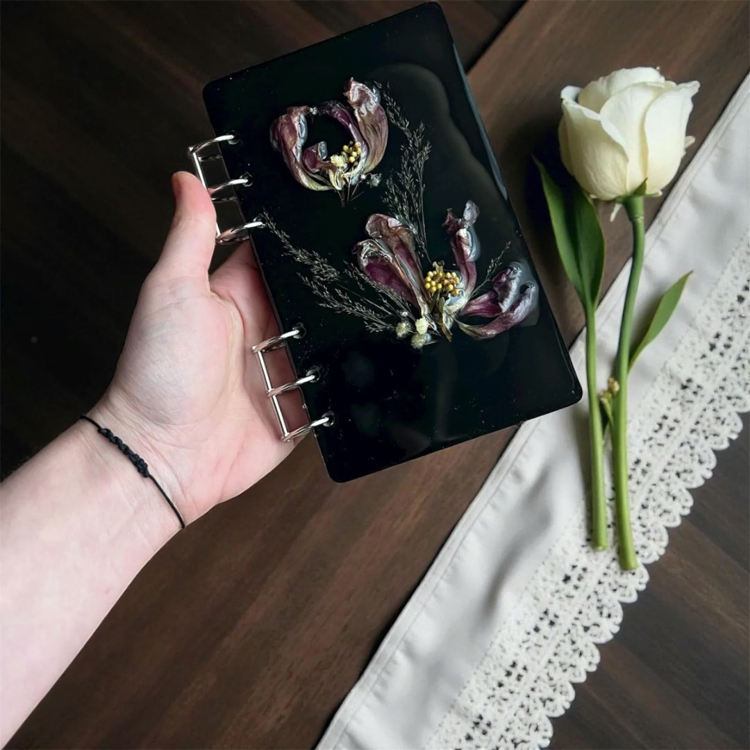 Handmade resin notebook video